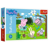 Puzzle Prasátko Peppa Pig Výlet do lesa 30 dílků