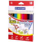 Centropen školní pastelky ergonomické 18 ks