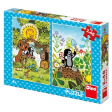 Dino Puzzle Krtek 2x48 dílků v krabici