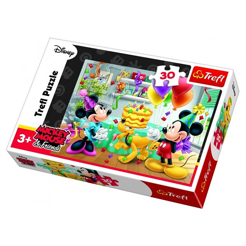 Trefl Puzzle Mickey a Minnie slaví narozeniny 30 dílků