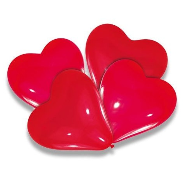 Nafukovací balónky ve tvaru srdce 4 ks