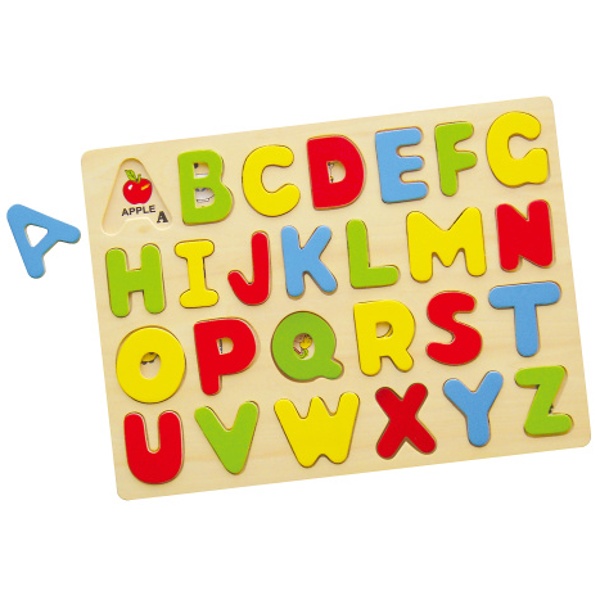 Puzzle vkládací abeceda