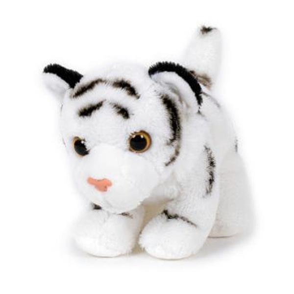 Tygr bílý plyšová hračka 13 cm 