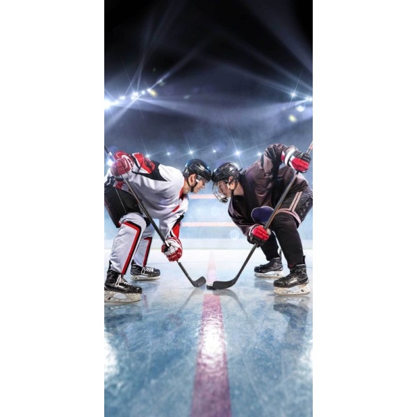 Osuška Lední hokej 70 x 140 cm bavlna froté
