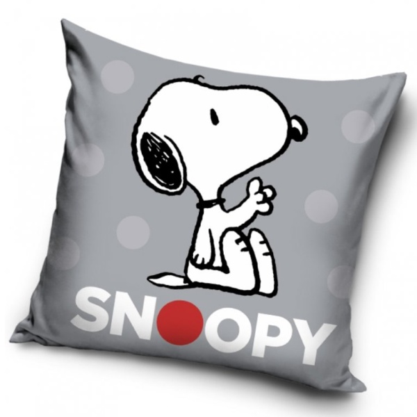 Povlak na polštář Snoopy Grey 40 x 40 cm