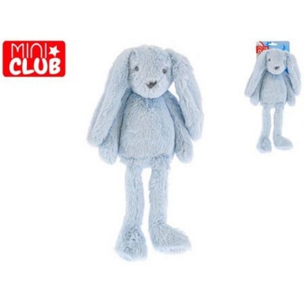 Zajíček plyšový modrý 30 cm dlouhé nohy 0m+