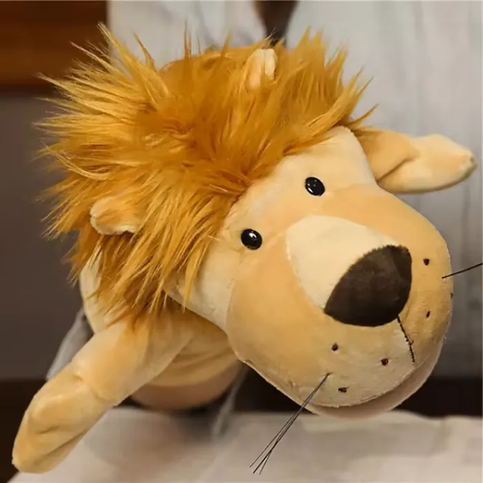 Plyšový maňásek na ruku Lev 27 cm