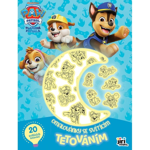 Omalovánky se svítícím tetováním Tlapková Patrola