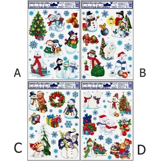 Okenní fólie adhézní s ledními medvědy motiv D