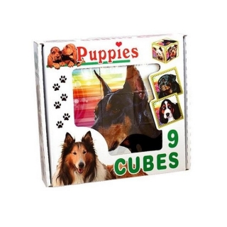 Skládací obrázkové kostky Puppies Štěňátka