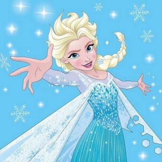 Magický ručníček Ledové království Elsa 30x30 cm