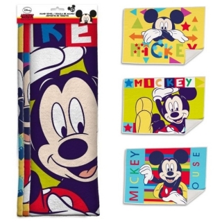 Dětský ručník Mickey sada 3 ks 30 x 40 cm