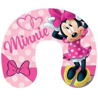 Cestovní polštářek Minnie pink 28 x 33 cm