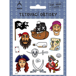 Dětské tetovací obtisky piráti 02
