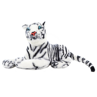 Tygr bílý heboučký plyšák 57 cm 