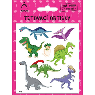 Dětské tetovací obtisky dinosauři 03