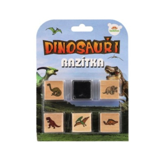 Razítka s poduškou 5 + 1 Dinosauři