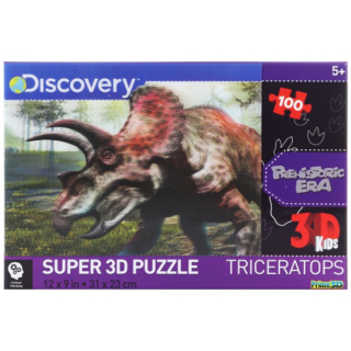 3D Puzzle Triceratops 100 dílků