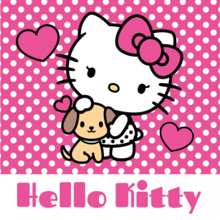 Magický ručníček Hello Kitty 30x30 cm