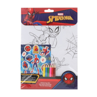 Set omalovánky samolepky Spiderman